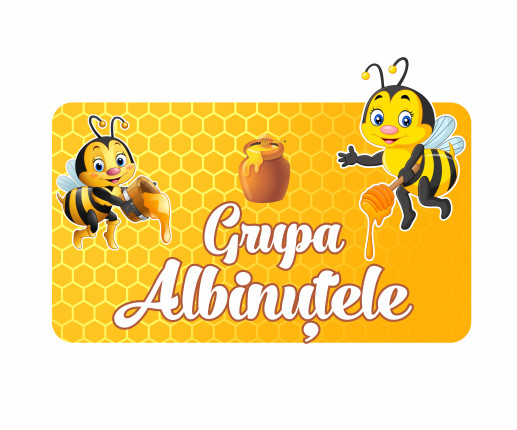 Placuță pentru ușă - Albinuțe