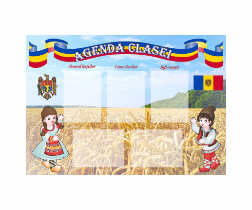 Agenda clasei – băiețel și fetiță