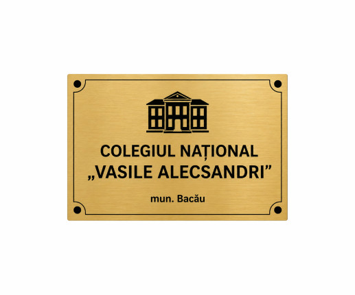 Placă denumirea instituției 1 image 2