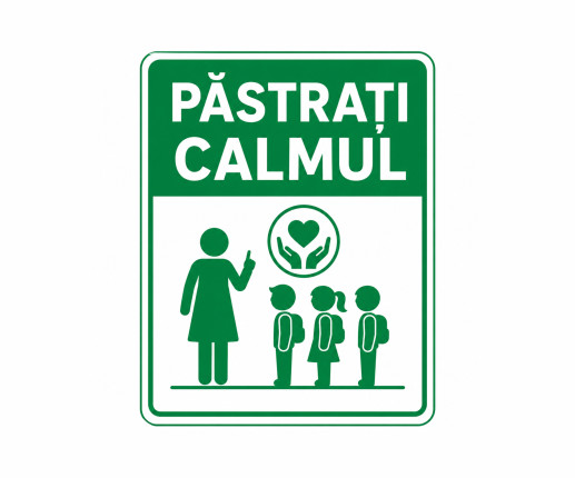 Plăcuță păstrăm calmul