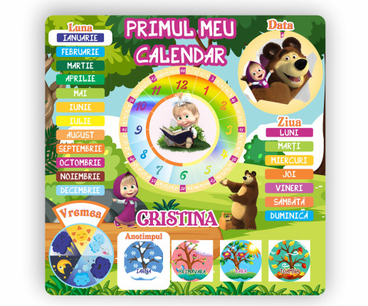 Primul meu calendar Mașa și Ursul 2