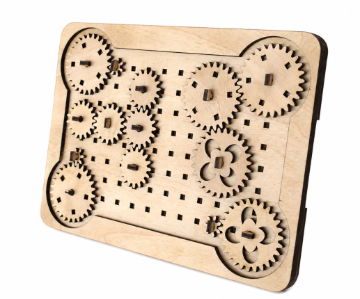 Joc Montessori – Roți dințate din lemn