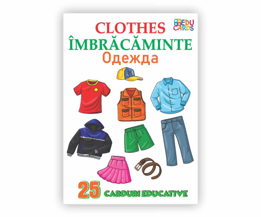 Cartonașe educative Îmbrăcăminte