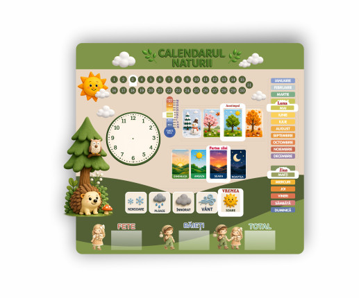 Calendarul naturii cu arici