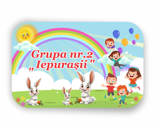Placuță pentru ușă - Iepuraș