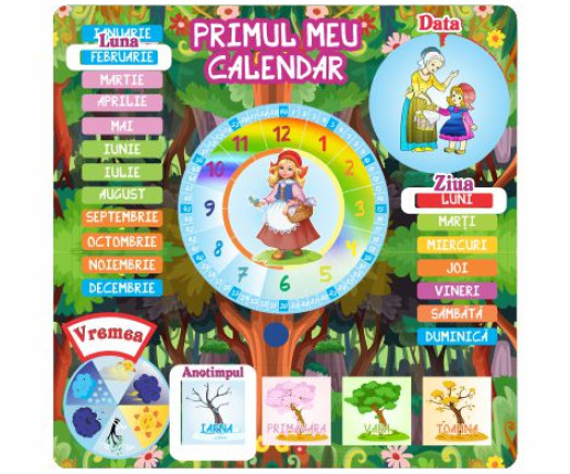 Primul meu calendar - Scufița Roșie