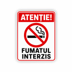 Plăcuță Atenție fumatul interzis thumb-image 1